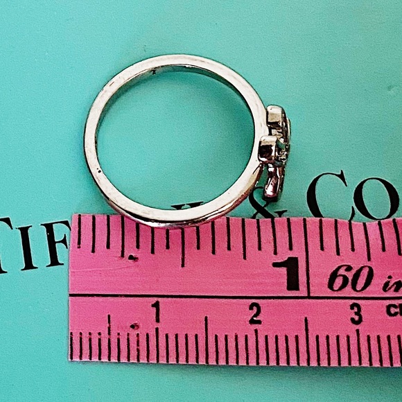 Juicy Couture X ring silver Tiffany style size 7 - Picture 7 of 8